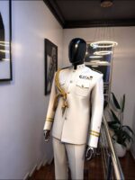 Admiral Elite White Military-Inspired Suit - Image 2