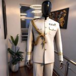 Admiral Elite White Military-Inspired Suit