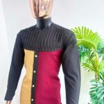 Vog Kaftan Black, Yellow & Wine Zipper Kaftan Set 2026