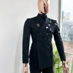 Black Dragon Mirror-Embellished Double-Breasted Suit 2026