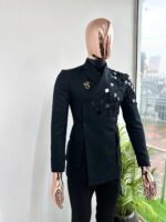 Black Dragon Mirror-Embellished Double-Breasted Suit 2026