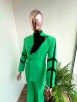 Emerald Blade Green & Black Asymmetric Suit 2026 - Image 5