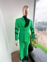 Emerald Blade Green & Black Asymmetric Suit 2026 - Image 3
