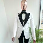 Ivory Phantom White & Black Damask Tuxedo 2026