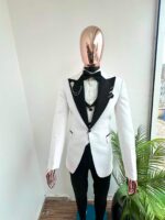 Ivory Phantom White & Black Damask Tuxedo 2026