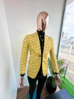 Golden Hive Yellow Geometric Blazer 2026 - Image 3