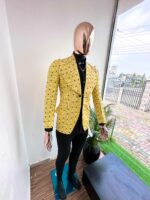 Golden Hive Yellow Geometric Blazer 2026 - Image 4