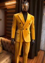Velvet Sovereign Double-Breasted Belt Suit
